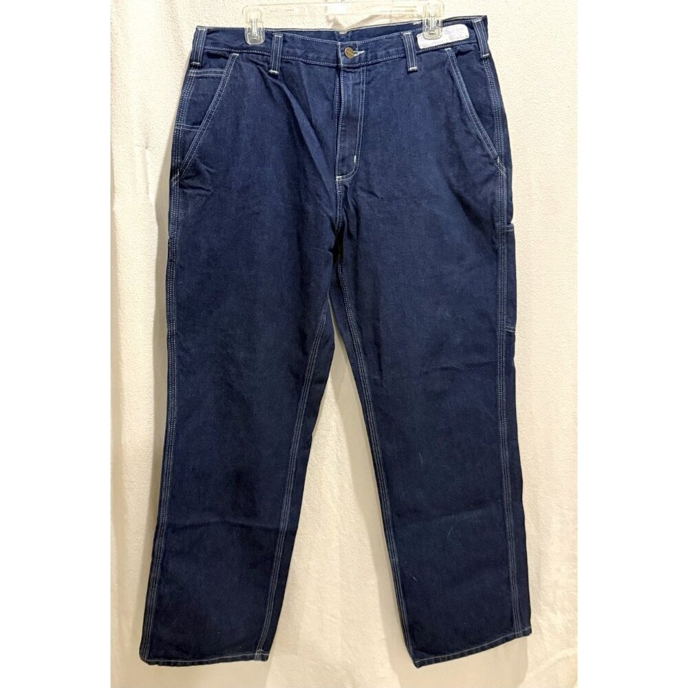 Carhartt Carpenter Work Pants Jeans Dungaree Fit, Size 36x32 RN# 51374
